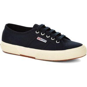 Superga Navy Blue Lace Up Low Top 39/8